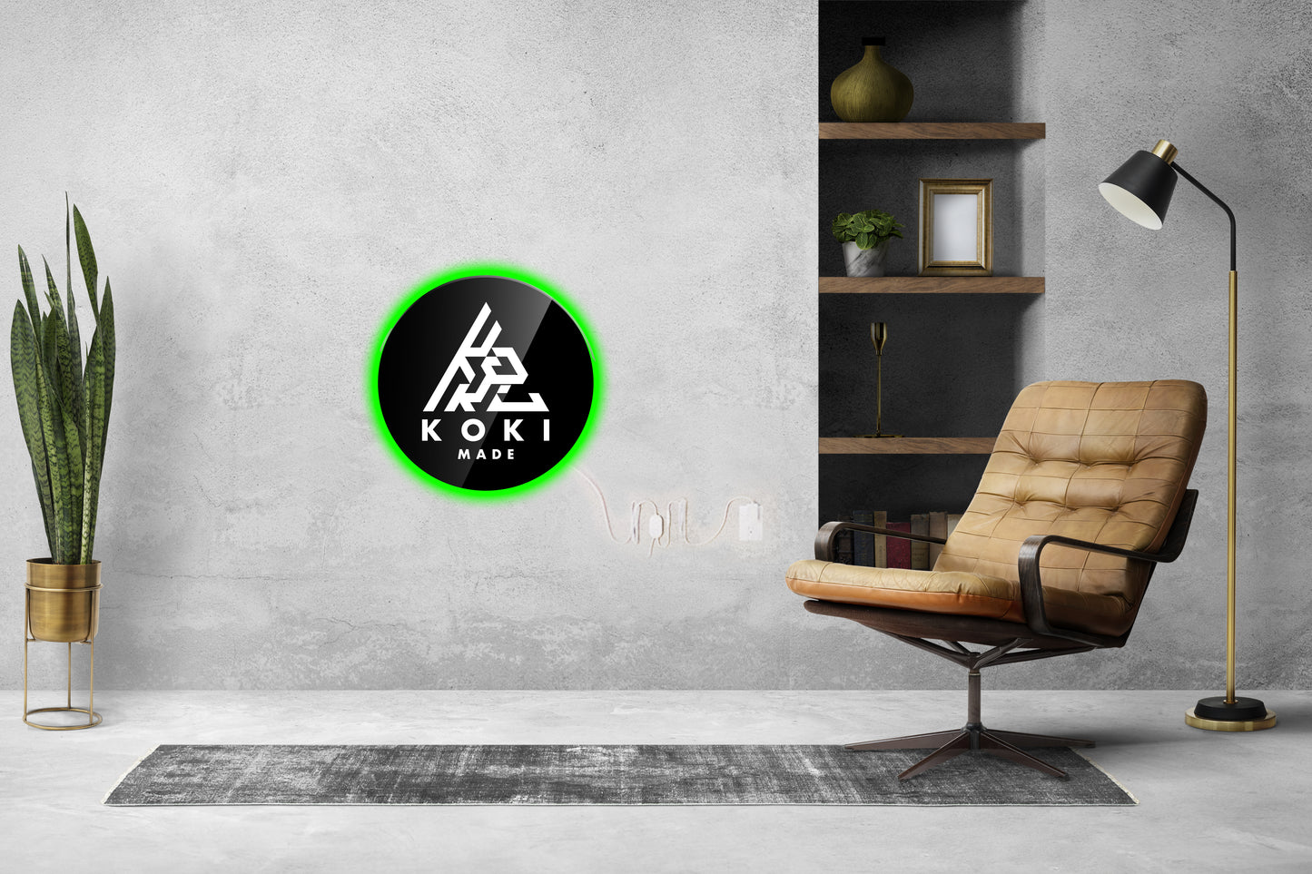 3D Layered Acrylic Logo with LED Light