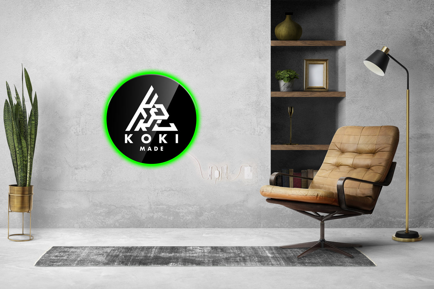 3D Layered Acrylic Logo with LED Light