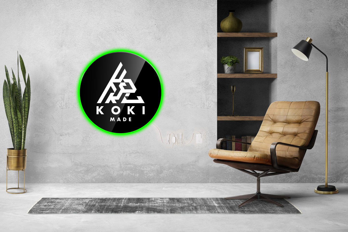 3D Layered Acrylic Logo with LED Light