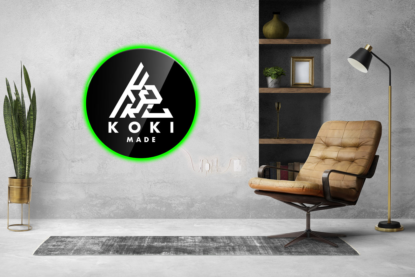 3D Layered Acrylic Logo with LED Light